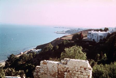 View from Sidi-Bou-Said towards Tunis