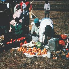 Selling Food at the Birthday Celebration for King Sabhuza II