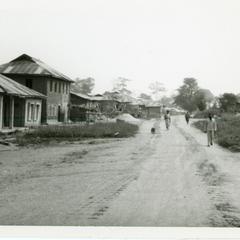 Houses along the main street in Ijeda