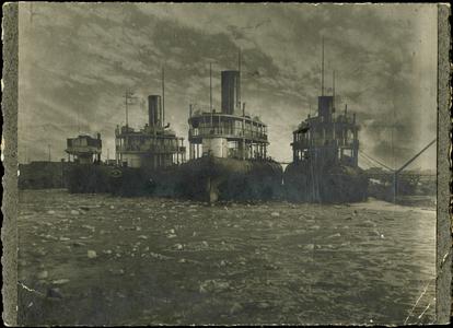 Whalebacks Barge #201, John B. Trevor, A.D. Thomson and Frank Rockefeller