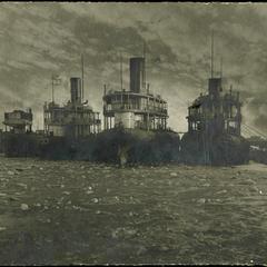 Whalebacks Barge #201, John B. Trevor, A.D. Thomson and Frank Rockefeller