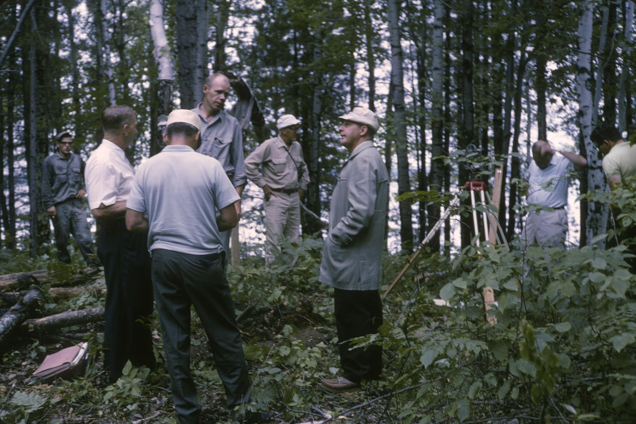 ‎Surveying location for Trout Lake Station main laboratory construction