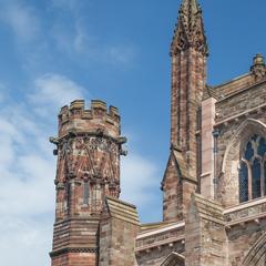 Hereford Cathedral exterior west facade