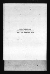 Documents relating to the negotiation of an unratified treaty of March 9, 1869, with the Miami Indians