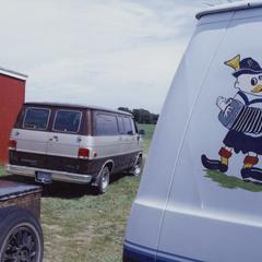 Brian [Brueggen] and the Mississippi Valley Dutchmen decorated van and trailer