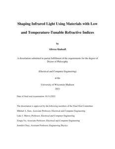 Shaping Infrared Light Using Materials with Low and Temperature-Tunable Refractive Indices