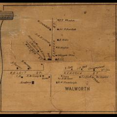 Walworth, town map