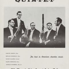 New York Woodwind Quintet concert poster