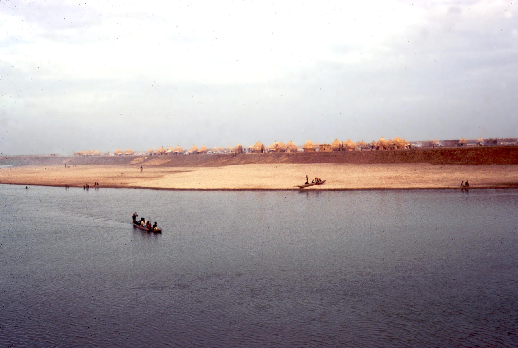  A View Of River Town From The Baro River At Hieght Of The Dry Season 