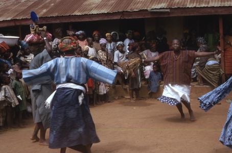 Performers at the yam festival