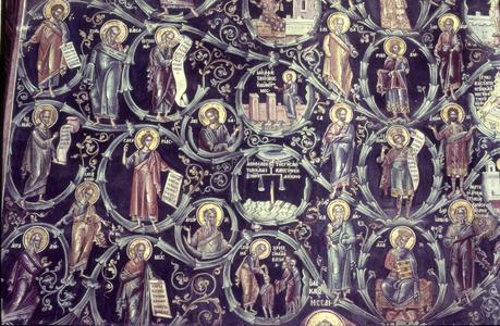 Docheiariou catholicon fresco of Christ's lineage