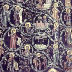 Docheiariou catholicon fresco of Christ's lineage