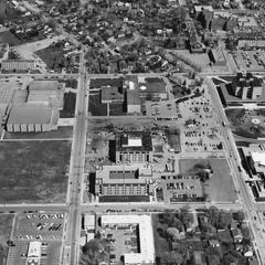 Aerial view of Wisconsin State University-Stevens Point, 1971