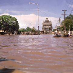 Flooded Lane Xang Avenue