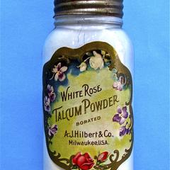 White Rose talcum powder