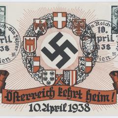 Österreich kehrt heim! 10. April 1938