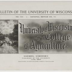 University of Wisconsin College of Agriculture [picture book]