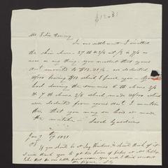 Letter from Sarah Gardiner to Felix Dominy, 1831