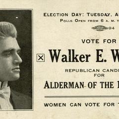 Walker E. Whitley's political calling card