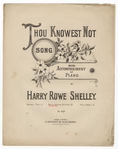Thou knowest not