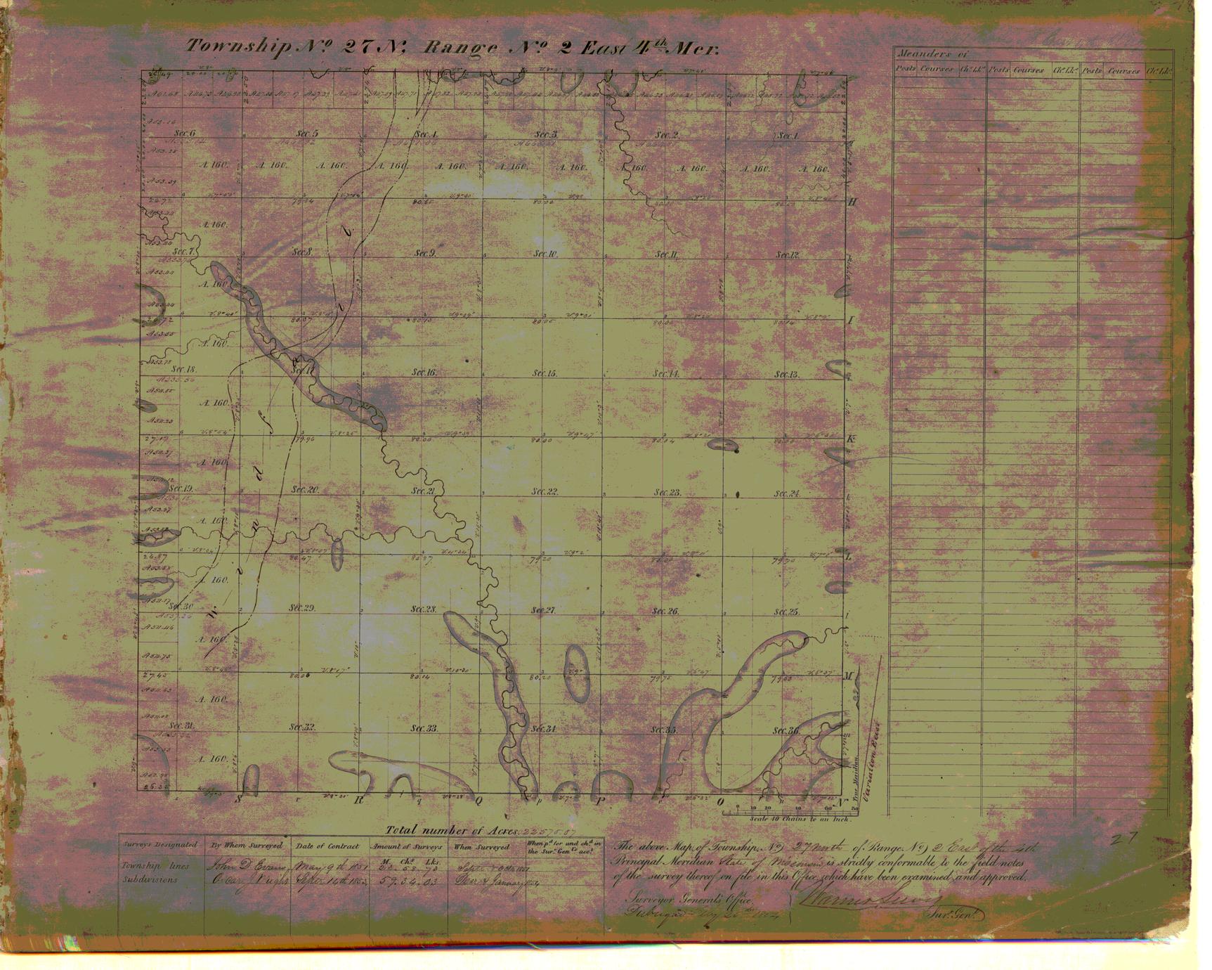 [Public Land Survey System map: Wisconsin Township 27 North, Range 02 East]