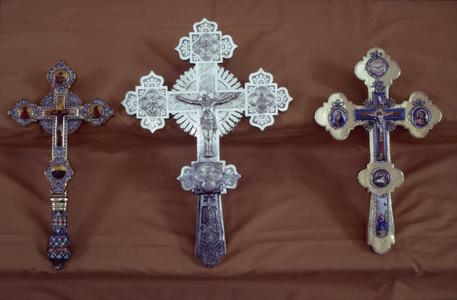 Three crosses at the Prophet Elias Skete
