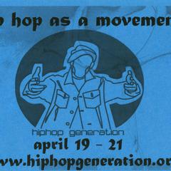 "Hip hop as a movement" flier