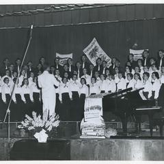 Stout Symphonic Singers performing on stage