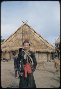 Hmong (Meo) with rifle