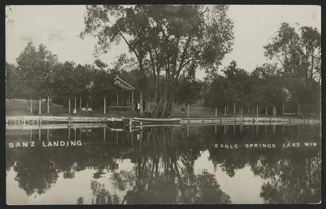 Eagle Springs Lake, Eagle, postcard