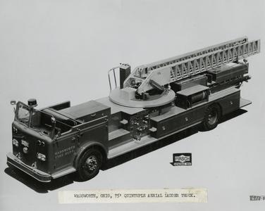 Pirsch 75-foot aerial ladder truck