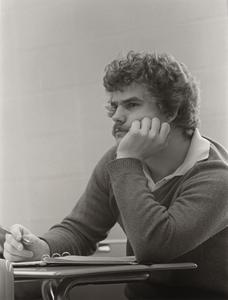 Student in class, Janesville, ca. 1980