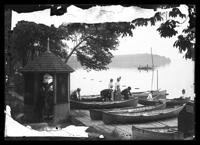 Lake Geneva - YMCA Camp - party at boat landing
