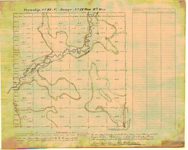 [Public Land Survey System map: Wisconsin Township 22 North, Range 12 West]