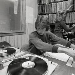 Playing records for student radio