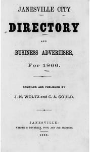 Janesville city directory and business advertiser, for 1866