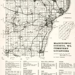 Manitowoc County, WI. Cemetery locations