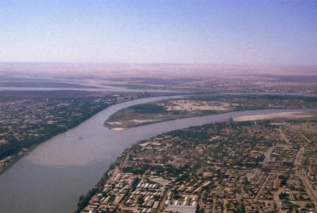 Meeting of Two Nile Rivers at Khartoum