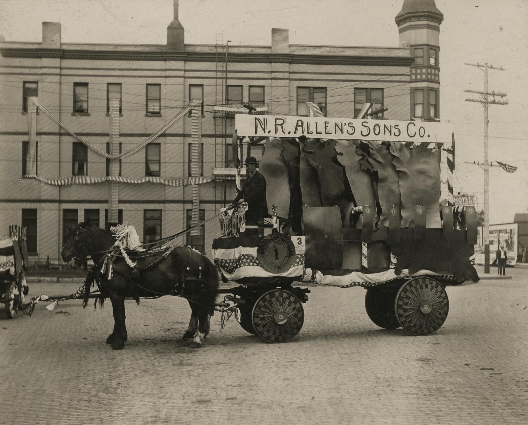 ‎Allen Tannery parade float UWDC UWMadison Libraries