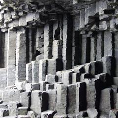 Isle of Staffa, columnar basalt (detail)