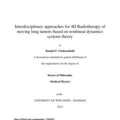 Interdisciplinary approaches for 4D Radiotherapy of moving lung tumors based on nonlinear dynamics systems theory