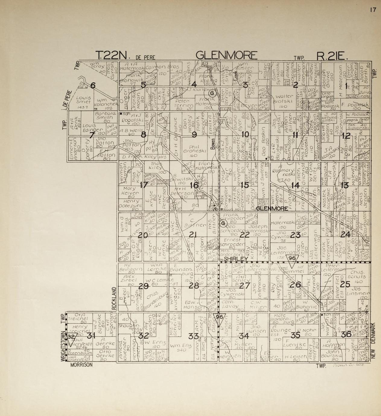 Atlas Of Brown County Wisconsin Full View UWDC UW Madison Libraries   H1380 949b5 