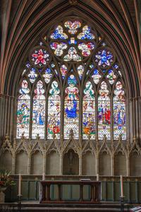Exeter Cathedral interior Lady Chapel east window