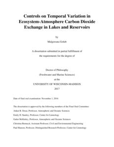 Controls on Temporal Variation in Ecosystem-Atmosphere Carbon Dioxide Exchange in Lakes and Reservoirs