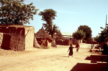 Street in Dagana in Northern Senegal