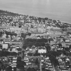 Aerial view of Hamilton Manufacturing Company main plant looking east