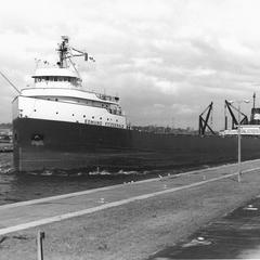 The Edmund Fitzgerald entering Saint Lawrence Seaway locks