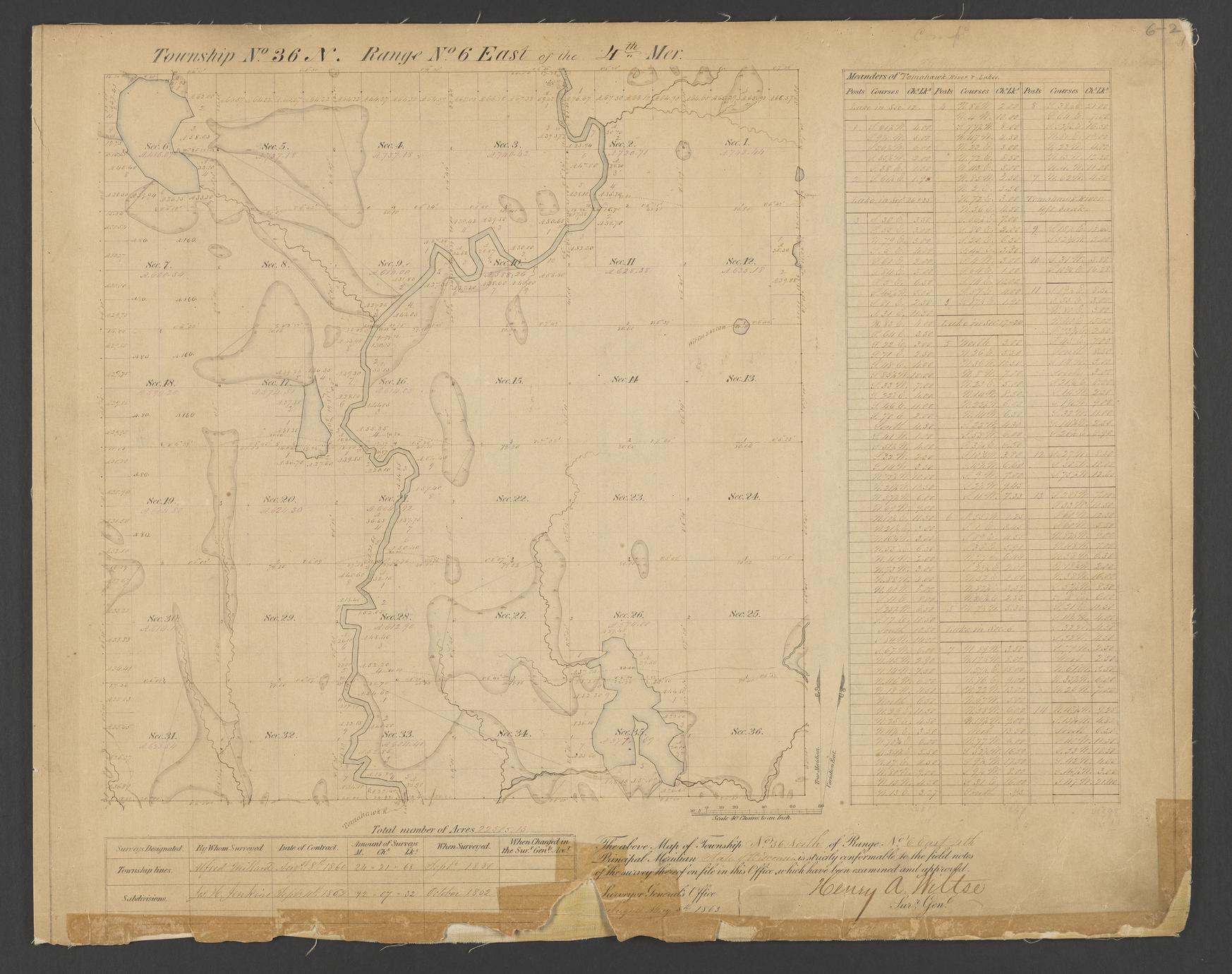 [Public Land Survey System map : Wisconsin Township 36 North, Range 06 East] (1 of 2)