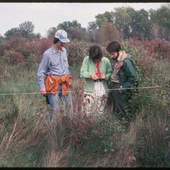 Ecological Methods students in East Marsh, University of Wisconsin Arboretum