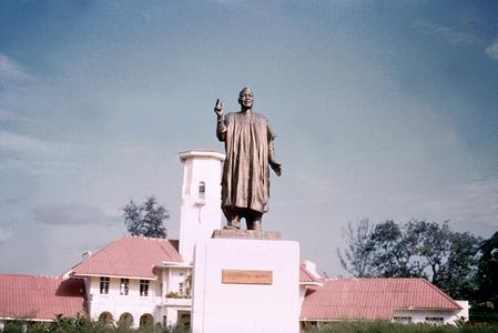 Statue of Former President Azikiwe at Denis Memorial Grammar School in Onitsha